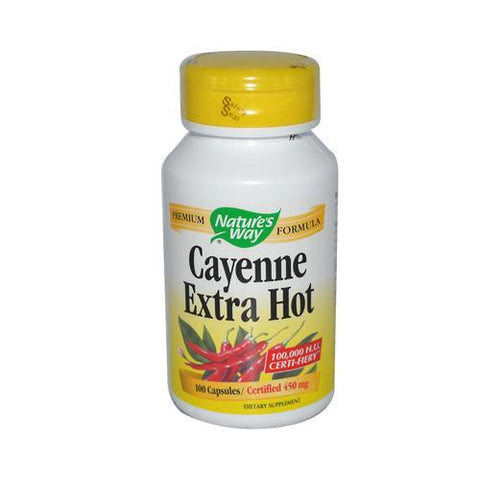 Nature's Way Cayenne Extra Hot - 100 Capsules