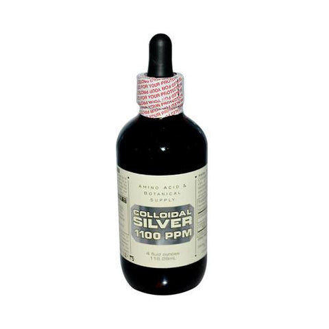 Amino Acid And Botanical Supply Liquid Colloidal Silver - 1100 Ppm - 4 Fl Oz