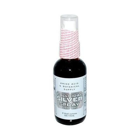 Amino Acid And Botanical Supply Colloidal Silver Spray - 200 Ppm - 2 Fl Oz