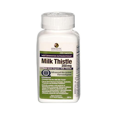 Genceutic Naturals Organic Milk Thistle - 350 Mg - 60 Capsules