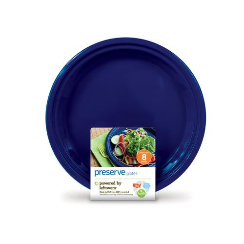 Preserve Large Reusable Plates - Midnight Blue - Case Of 12 - 8 Pack - 10.5 In