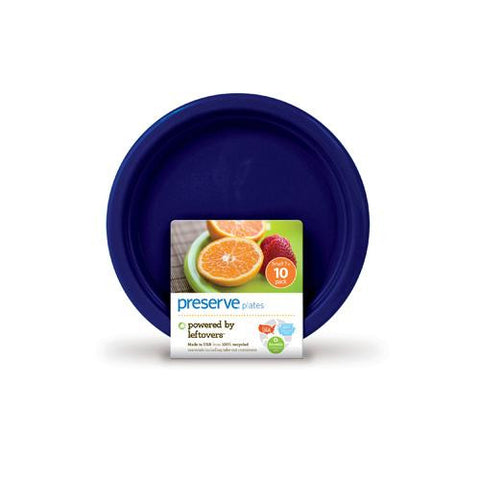 Preserve Small Reusable Plates - Midnight Blue - Case Of 12 - 10 Pack - 7 In