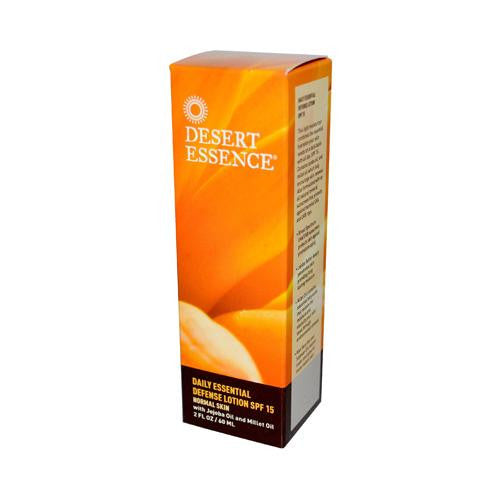 Desert Essence Daily Essential Defense Lotion Spf 15 - 2 Fl Oz