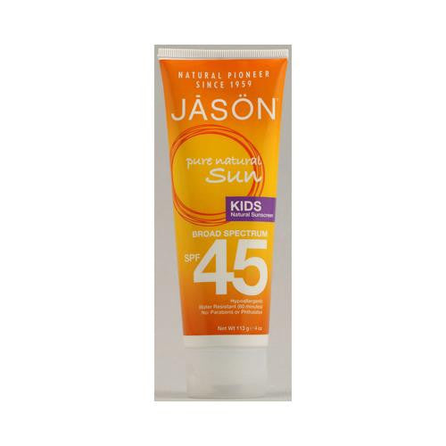 Jason Kids Natural Sunscreen Spf 45 - 4 Fl Oz