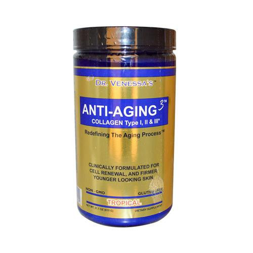 Dr. Venessa's Anti-aging 3 Collagen Type I And Ii Tropical - 600 G