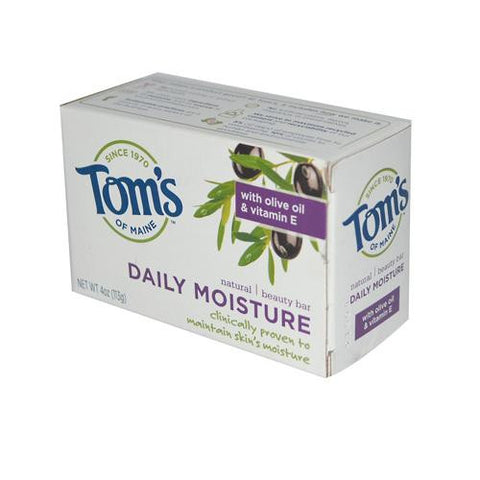 Tom's Of Maine Natural Beauty Bar Daily Moisture - 4 Oz - Case Of 6