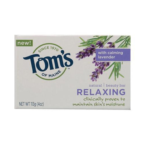 Tom's Of Maine Natural Beauty Bar Relaxing With Calming Lavender - 4 Oz - Case Of 6