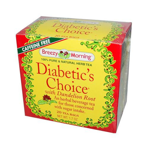 Breezy Morning Teas Diabetic's Choice With Dandelion Root - 20 Tea Bags