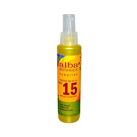 Alba Botanica Dry Tanning Oil Spf 15 - 4.5 Fl Oz