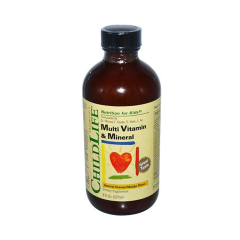 Childlife Multi Vitamin And Mineral Natural Orange Mango - 8 Fl Oz