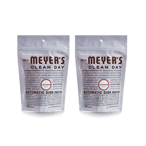 Mrs. Meyer's Automatic Dishwasher Packs - Lavender - Case Of 6 - 12.7 Oz