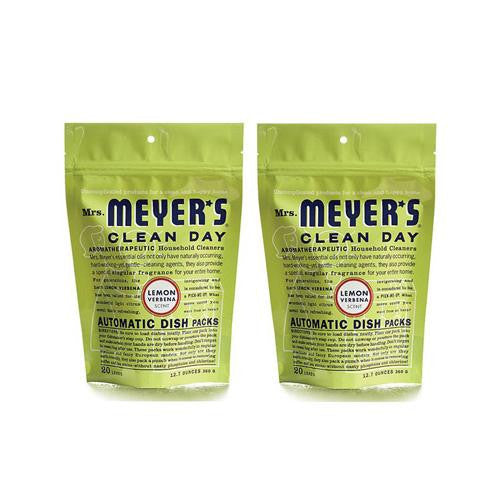 Mrs. Meyer's Automatic Dishwasher Packs - Lemon Verbena - Case Of 6 - 12.7 Oz