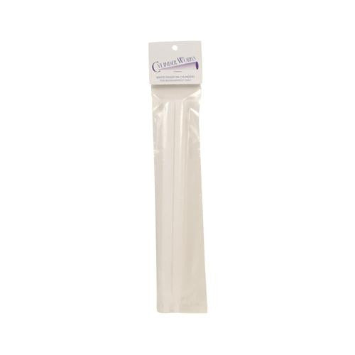 Cylinder Works Paraffin Candles - White - 2 Pack