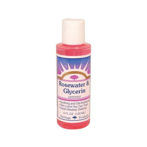 Heritage Products Rosewater And Glycerin - 4 Fl Oz