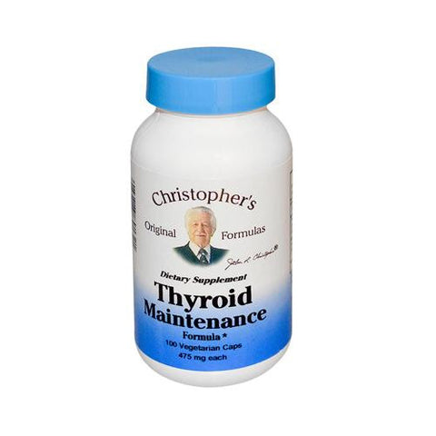 Dr. Christopher's Thyroid Maintenance - 485 Mg - 100 Vegetarian Capsules