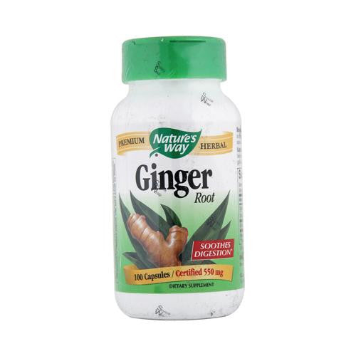 Nature's Way Ginger Root - 100 Capsules