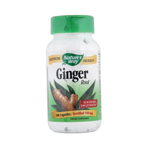 Nature's Way Ginger Root - 100 Capsules