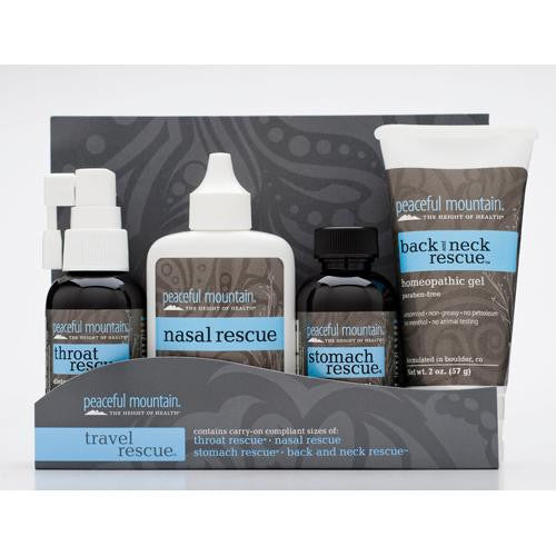 Peaceful Mountain Travel Rescue Kit - 4 Piece Travel Kit