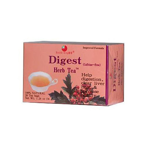 Health King Medicinal Teas Digest Herb Tea - Caffeine Free - 20 Tea Bags