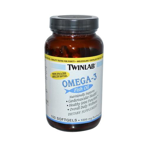 Twinlab Omega-3 Fish Oil - 1000 Mg - 100 Softgels