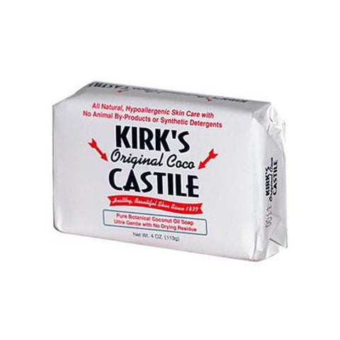 Kirk's Natural Castile Soap Original - 4 Oz Each - Pack Of 3