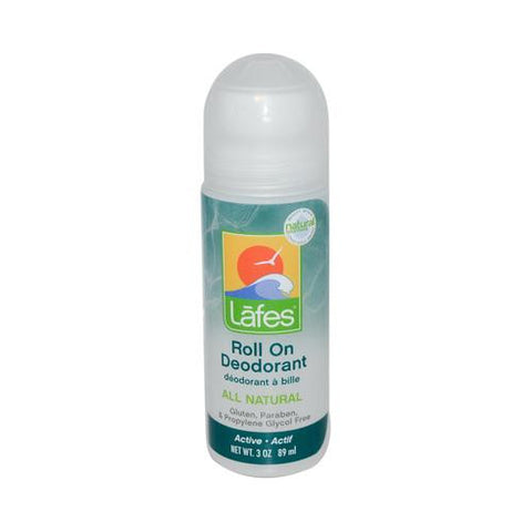 Lafe's Natural And Organic Roll On Deodorant - 3 Fl Oz