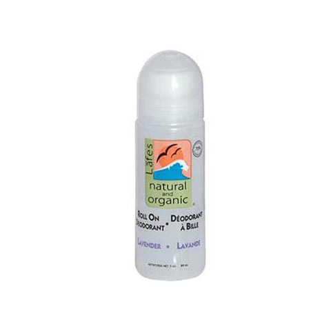 Lafe's Natural And Organic Roll On Deodorant Lavender - 3 Fl Oz