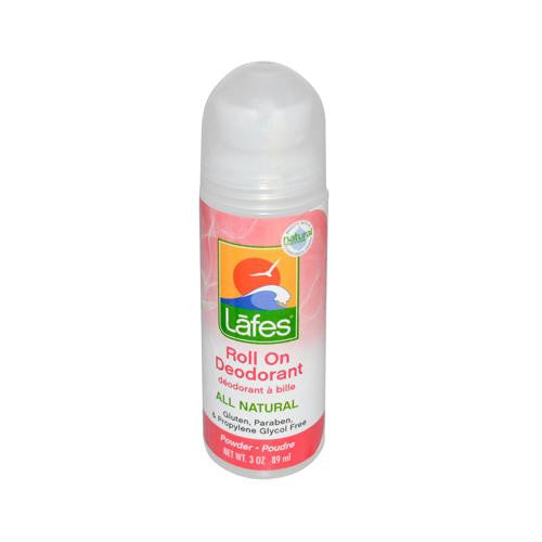 Lafe's Natural And Organic Roll On Deodorant Powder Scent - 3 Oz