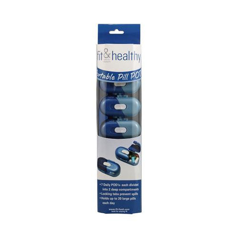 Fit And Healthy Portable Pill Pods - 7 Pods