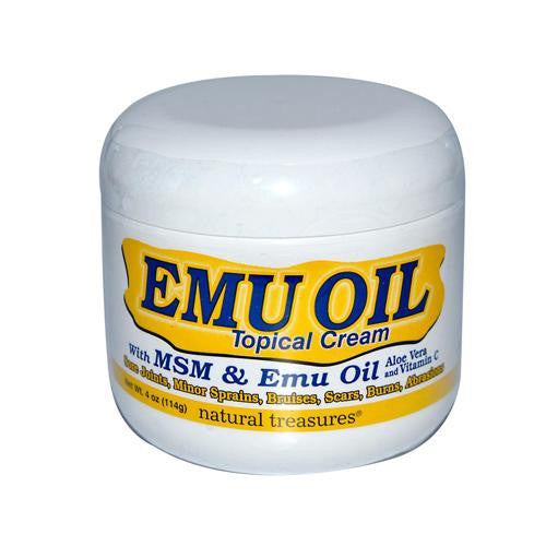 B.n.g. Natural Treasures Emu Oil Topical Cream - 4 Oz