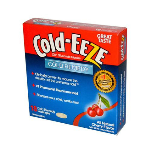 Cold-eeze Cold Remedy - All Natural Cherry Flavor - 18 Lozenges