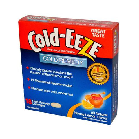 Cold-eeze Cold Remedy Lozenges Honey Lemon - 18 Lozenges