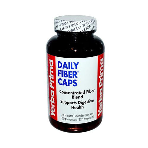 Yerba Prima Daily Fiber Caps - 625 Mg - 180 Capsules