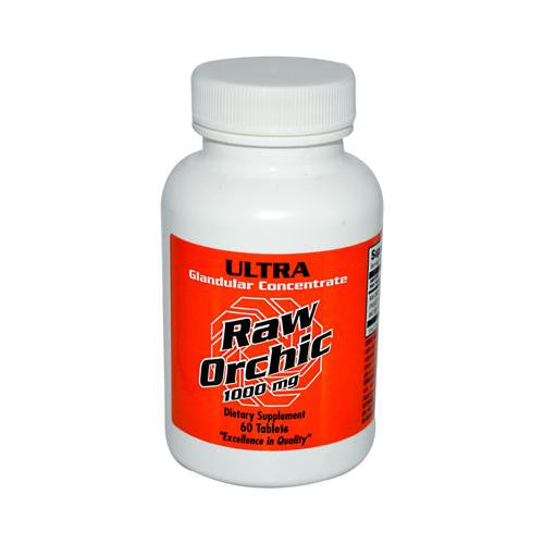 Ultra Glandulars Raw Orchic - 1000 Mg - 60 Tablets