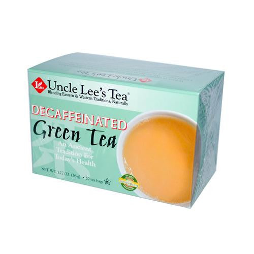 Uncle Lee's Tea Decaffeinated Green Tea - Case Of 6 - 20 Bags