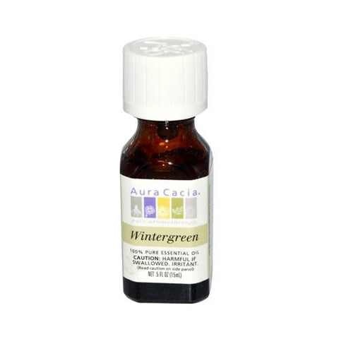 Aura Cacia Pure Essential Oil Wintergreen - 0.5 Fl Oz