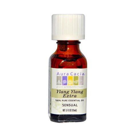 Aura Cacia Pure Essential Oil Ylang Ylang Extra - 0.5 Fl Oz