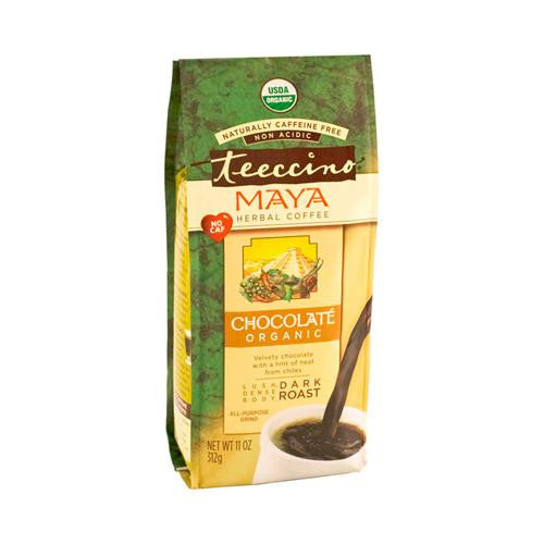 Teeccino Herbal Coffee Chocolate Dark Roast - 10 Tea Bags - Case Of 6