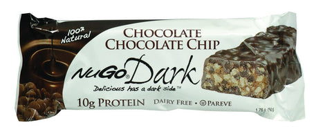 Nugo Nutrition Bar - Dark - Chocolate Chocolate Chip - 50 G - Case Of 12