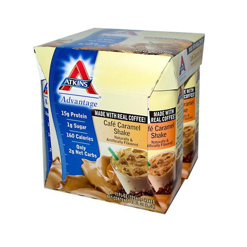 Atkins Advantage Rtd Shake Cafe Caramel - 11 Fl Oz Each - Pack Of 4