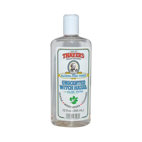 Thayers Witch Hazel With Aloe Vera Unscented - 12 Fl Oz