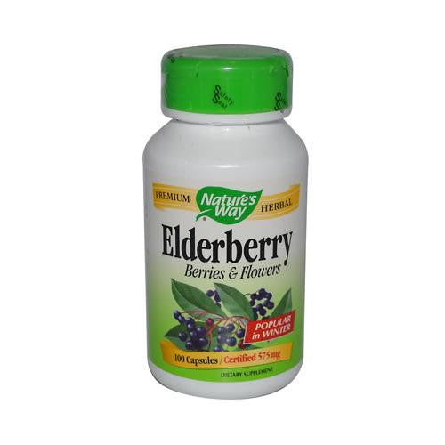 Nature's Way Elderberry Berries And Flowers - 100 Capsules