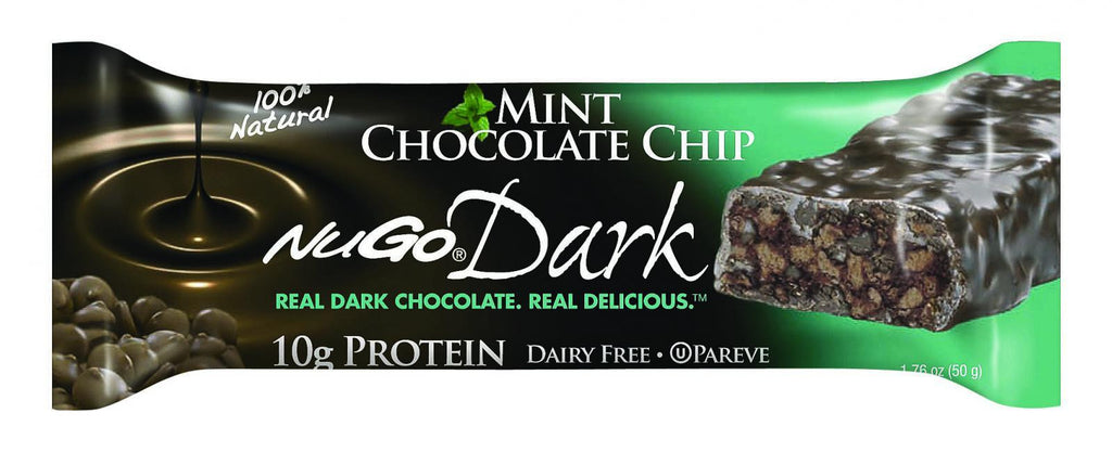 Nugo Nutrition Bar - Dark - Mint Chocolate Chip - 1.76 Oz - Case Of 12