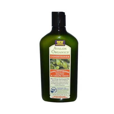 Avalon Organics Moisturizing Conditioner Olive And Grape Seed Fragrance Free - 11 Fl Oz