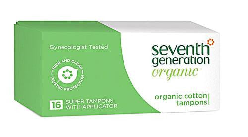 Seventh Generation Tampons - Super Applicator - 16 Ct - Case Of 12