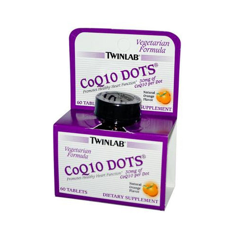 Twinlab Coq10 Dots Natural Orange - 30 Mg - 60 Tablets