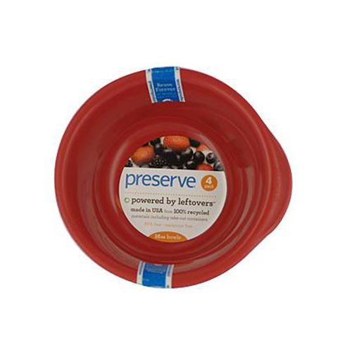 Preserve Everyday Bowls - Pepper Red - Case Of 8 - 4 Packs - 16 Oz