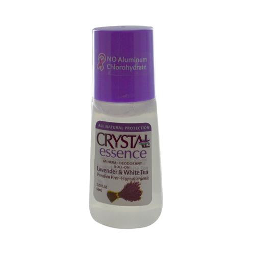 Crystal Essence Roll On Deodorant Lavender And White Tea - 2.25 Fl Oz