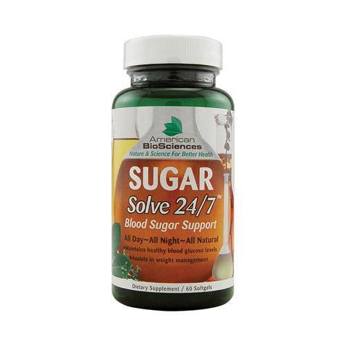 American Bio-sciences Sugar Solve 24-7 - 60 Softgels