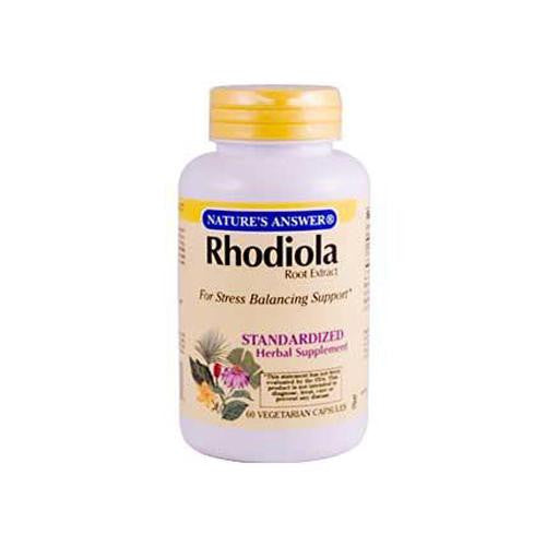 Nature's Answer Rhodiola Root Extract - 60 Vegetarian Capsules